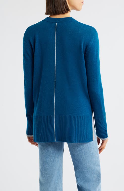 Griffen Tipped Wool & Cashmere High-low Sweater In Multi