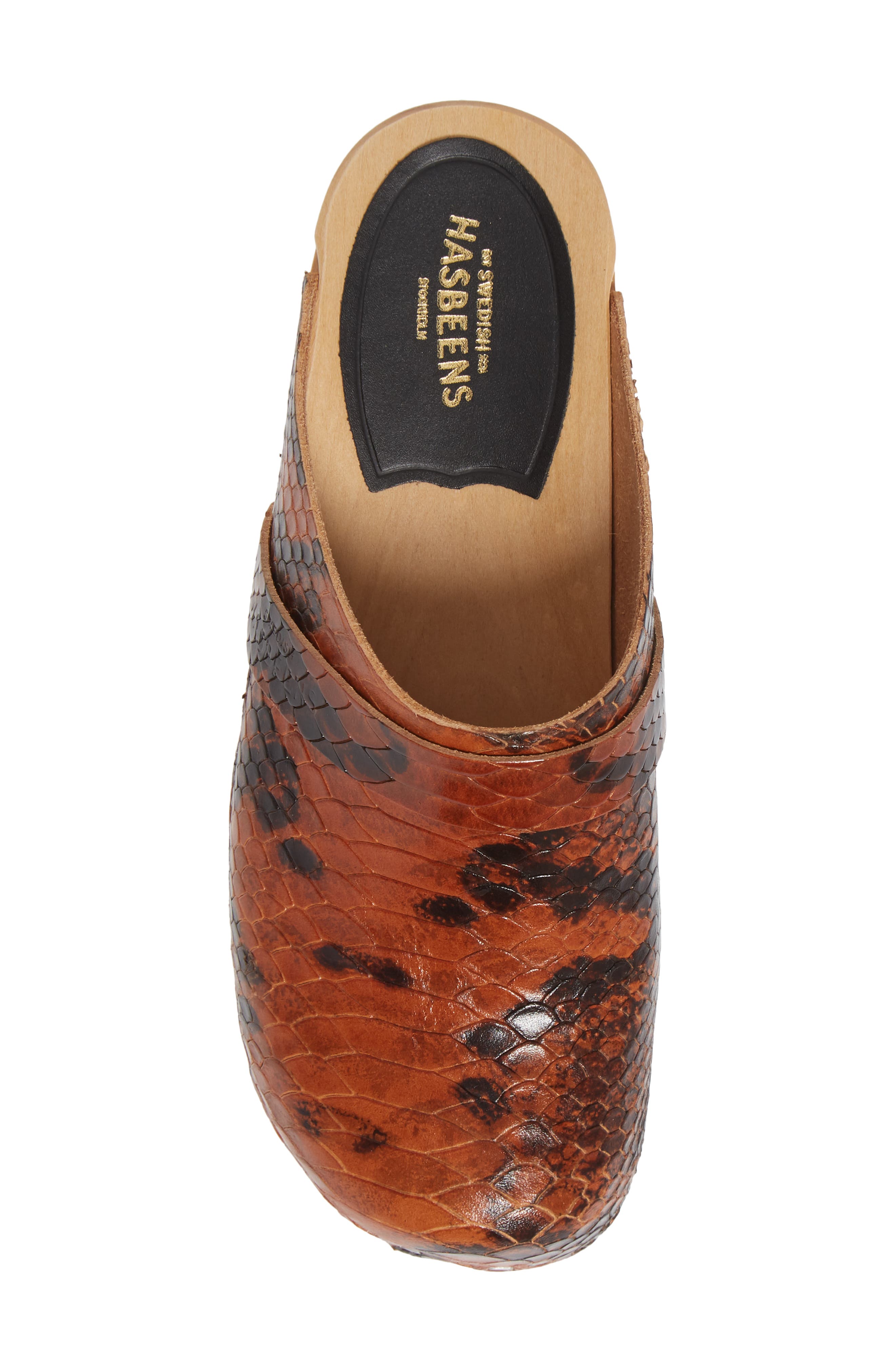 Husband Clog, Alternate, color, SNAKE PRINT LEATHER