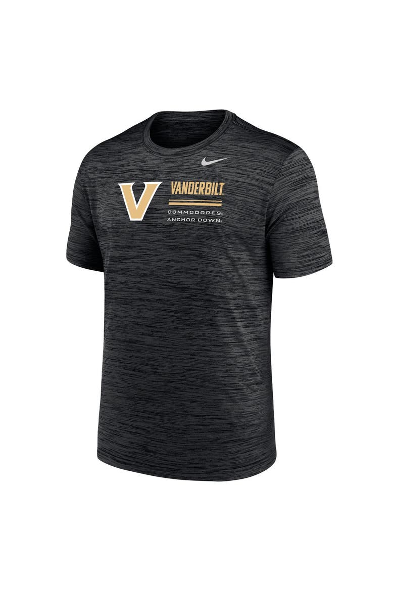 Men's Nike Black Vanderbilt Commodores Velocity Dri-FIT T-Shirt, Alternate, color, Black
