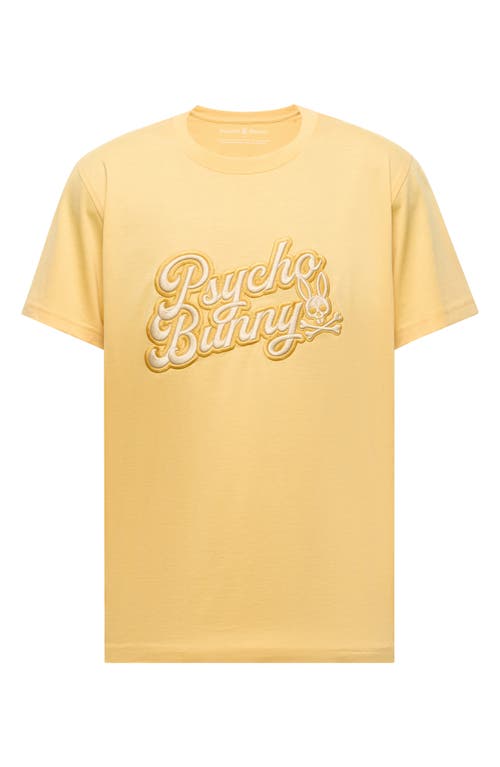 Psycho Bunny Elias Appliqué Logo T-shirt In Orange