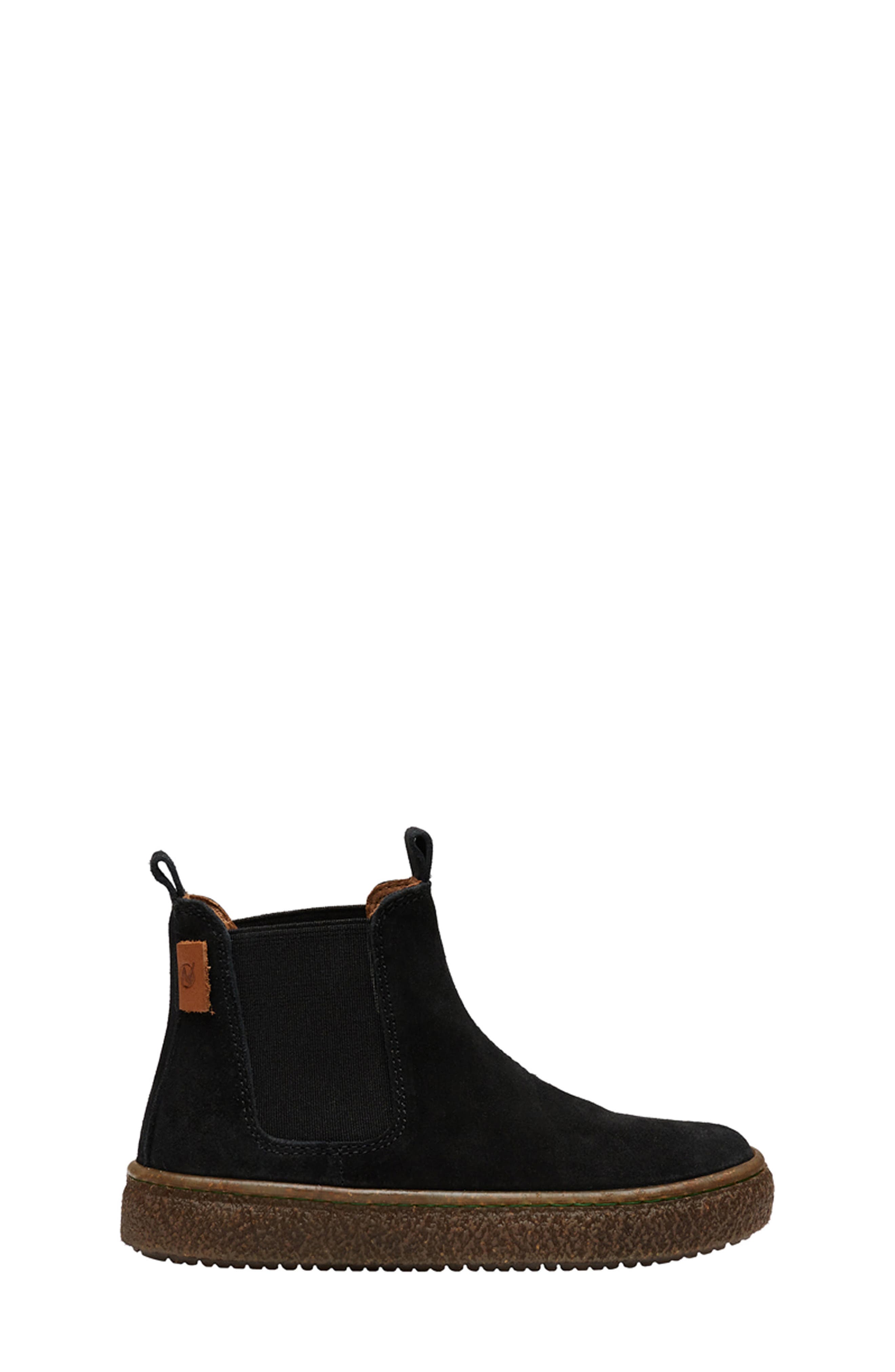 Kids' Figus Chelsea Boot, Main, color, BLACK SUEDE