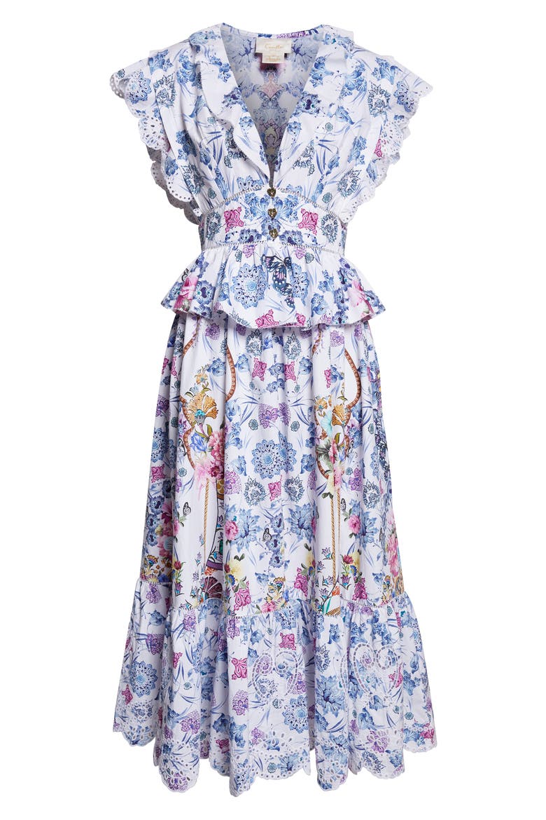 All About That Lace Organic Cotton Midi Dress, Alternate, color, ALL ABOUT THAT LACE