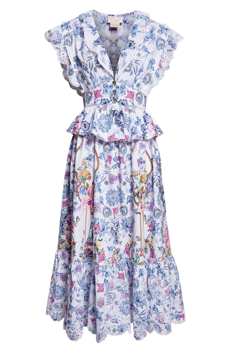 Camilla All About That Lace Organic Cotton Midi Dress, Main, color, All About That Lace