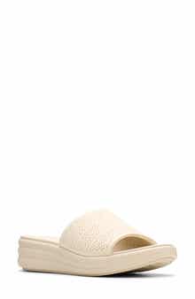Clarks® Drift Twist Wedge Slide Sandal