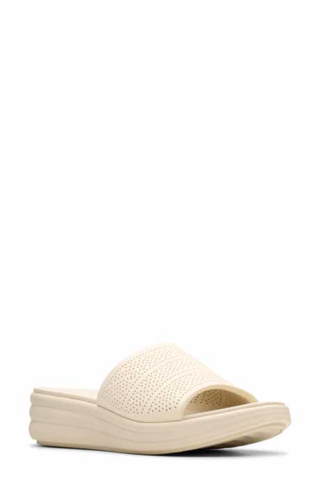 Clarks® Drift Twist Wedge Slide Sandal