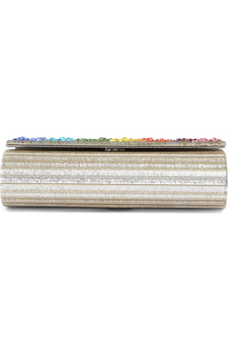 Kurt Geiger London Party Glitter Envelope Clutch, Alternate, color, Silver