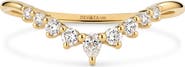 DEVATA Chevron Lab Grown Diamond Ring in 14K Gold
