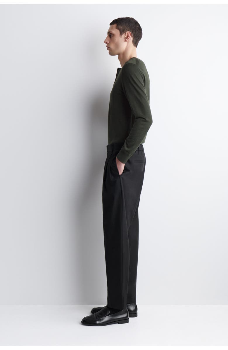 COS Pleated Relaxed-Fit Tapered Pants, Alternate, color, Charcoal