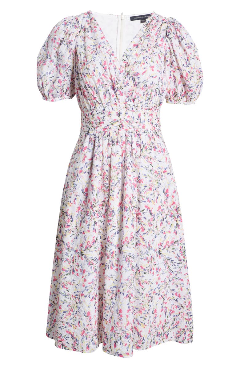 French Connection Flores Puff Sleeve Dress, Alternate, color, 