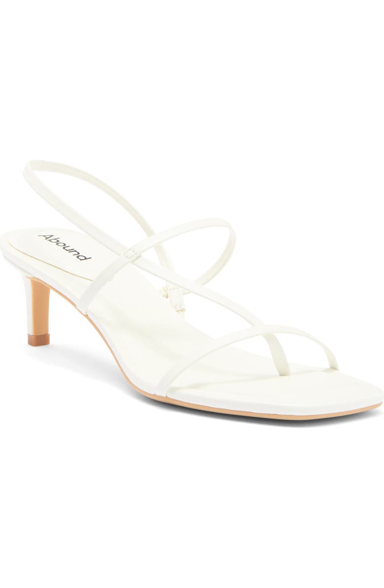 Abound Petra Kitten Heel Sandal, Main, color, White