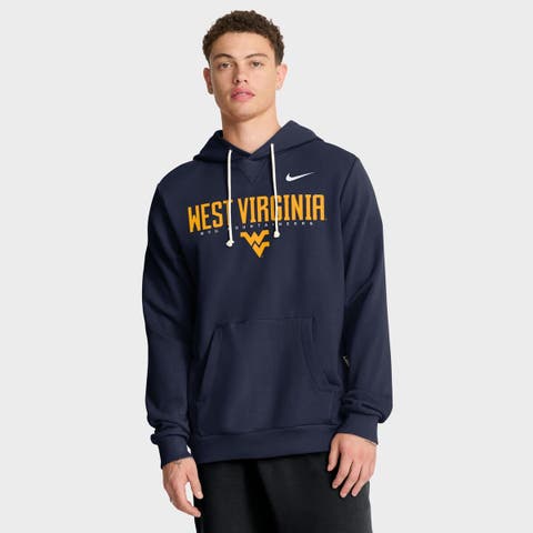Men's Nike Navy West Virginia Mountaineers 2025 Sideline Standard Issue Dri-FIT Hoodie