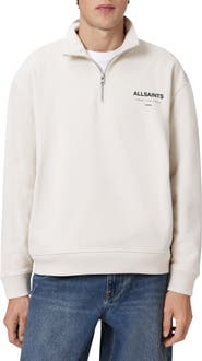 AllSaints Underground Oversize Half Zip Pullover