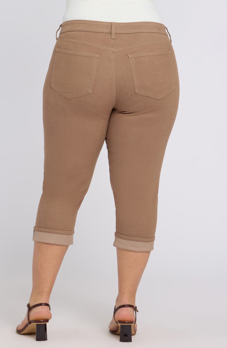 NYDJ Marilyn Cool Embrace<sup>®</sup> Cuff Crop Straight Leg Jeans, Alternate, color, Toasted Coconut