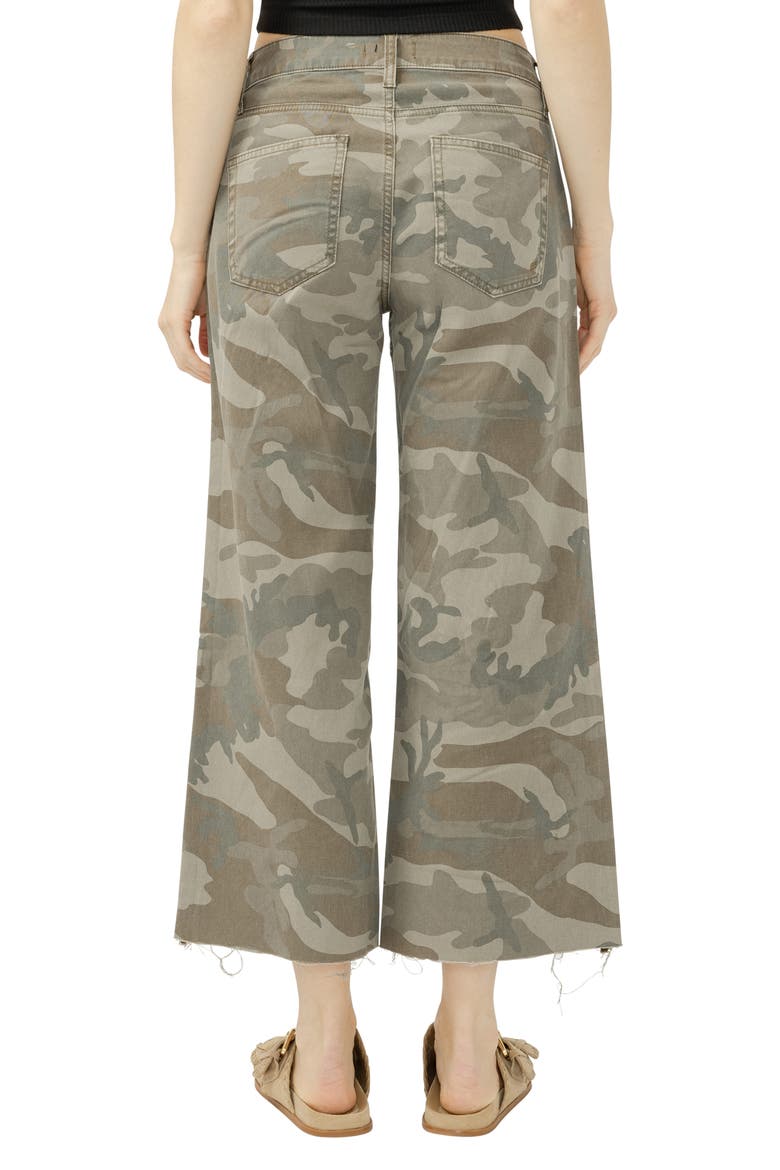 Suki Ankle Wide Leg Jeans, Alternate, color, CAMO