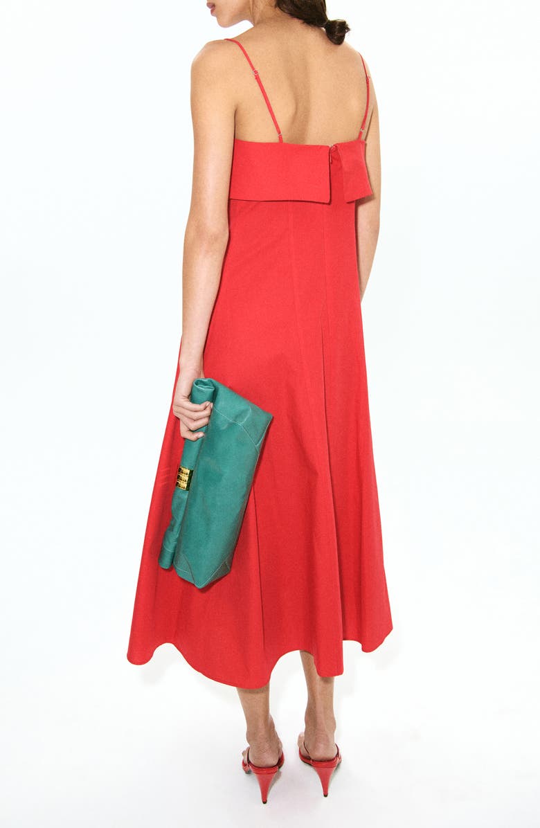 MANGO Featuring Hailey Bieber A-Line Midi Dress, Alternate, color,