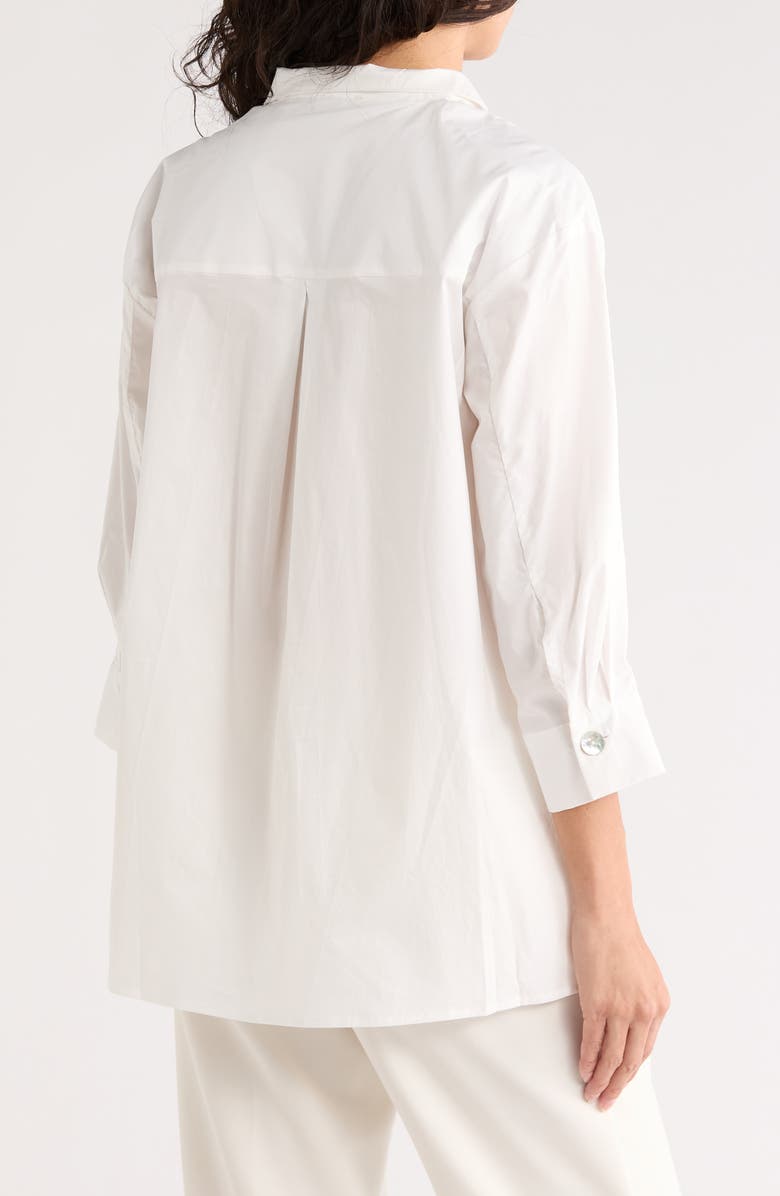 ELIE ELIE TAHARI Three-Quarter Sleeve Top, Alternate, color, White