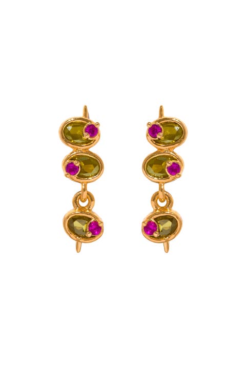 Mini Olive Drop Earrings
