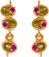 Girls Crew Mini Olive Drop Earrings