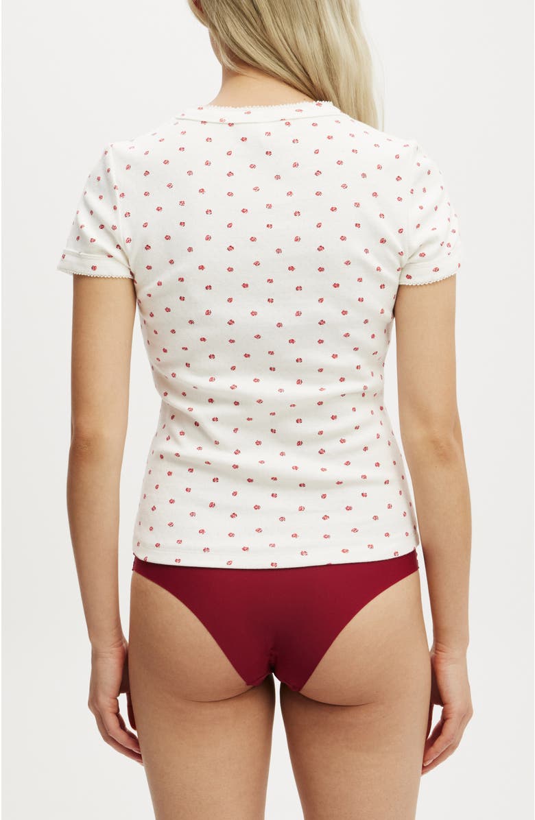 COTTON ON BODY Women's Pointelle Sleep Tee, Alternate, color, 