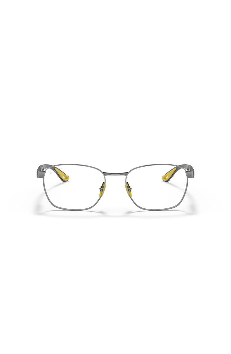Ray-Ban 54mm Rectangle optical glasses, Alternate, color, Grey