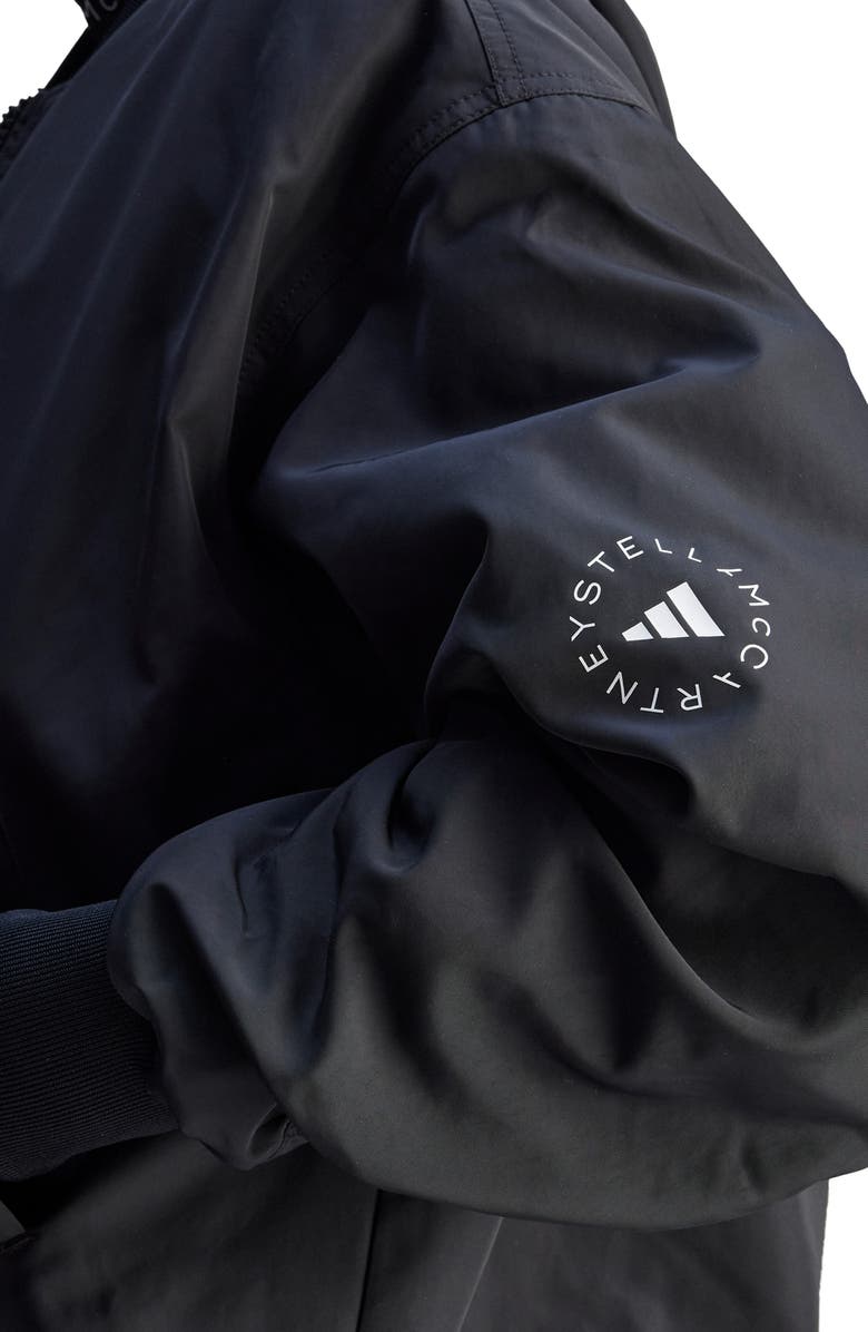 adidas Stella McCartney Bomber Jacket, Alternate, color, Black