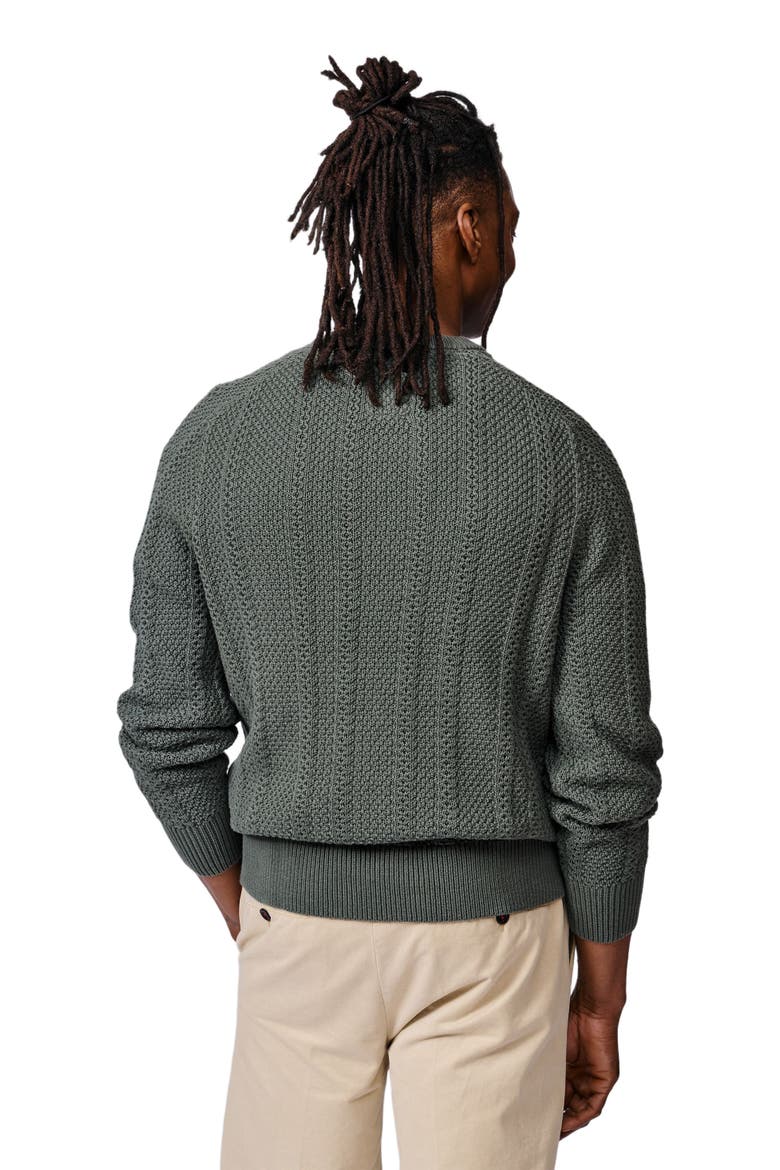 Montrose Textured Crew Neck Jumper, Alternate, color, Dark Khaki