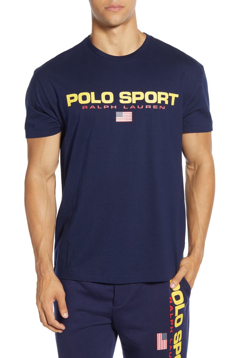 Polo Sport T-Shirt, Main, color, CRUISE NAVY