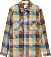 Wax London Whiting Pike Check Recycled Cotton Blend Overshirt