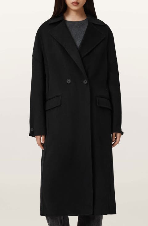 Sellma Double Breasted Wool Blend Coat