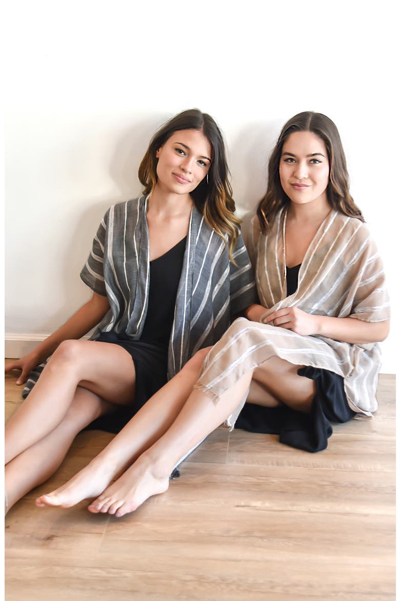 Ameli Cover-Up Wrap, Alternate, color, BLACK