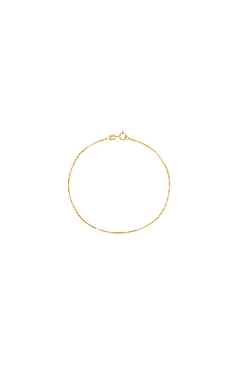BY ADINA EDEN Box Chain Bracelet 14K, Main, color, 14K Gold