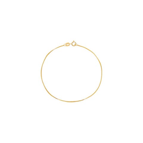 Box Chain Bracelet 14K