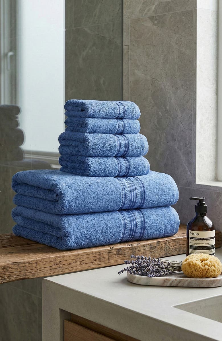 Luxury Home 6-Piece Cotton Towel Set, Alternate, color, 