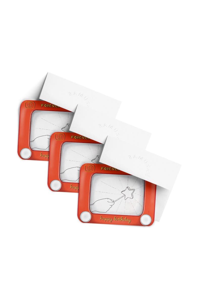 Ramus & Co Birthday Greeting Card Pack (3ct) "Forever Young Sketch Toy", Main, color, Multi-Pack