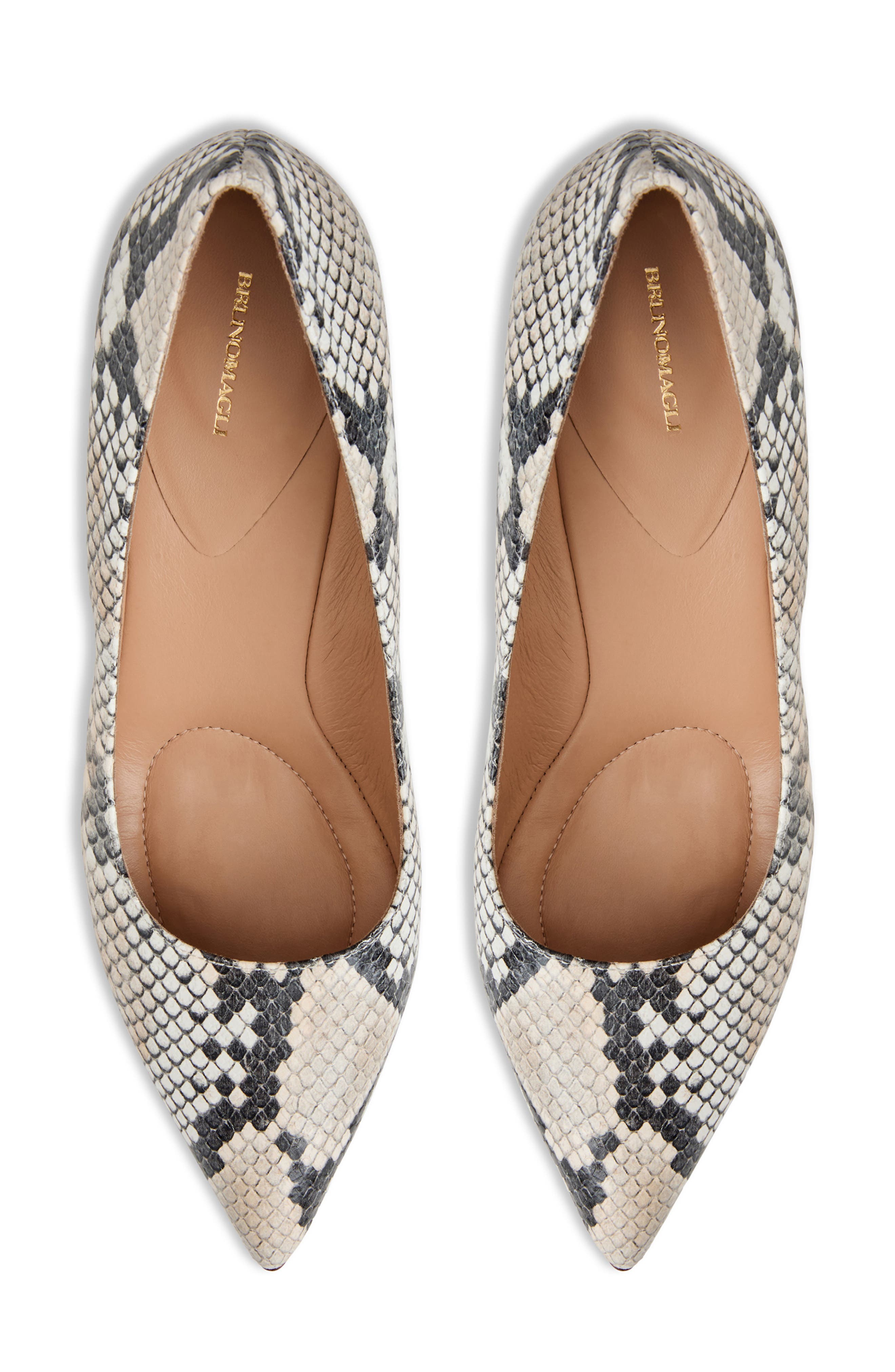 Bruno Magli Tara Snakeskin Embossed Pump, Alternate, color, 