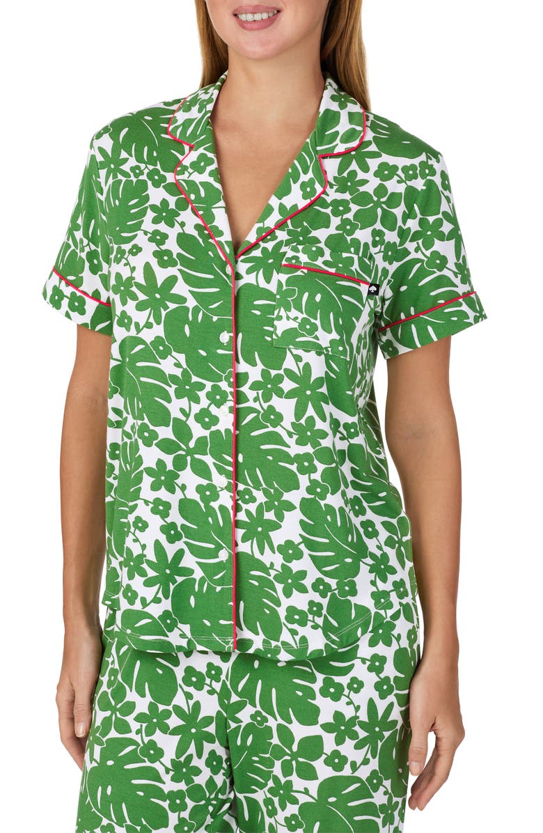 Kate Spade New York print crop pajamas, Alternate, color, 