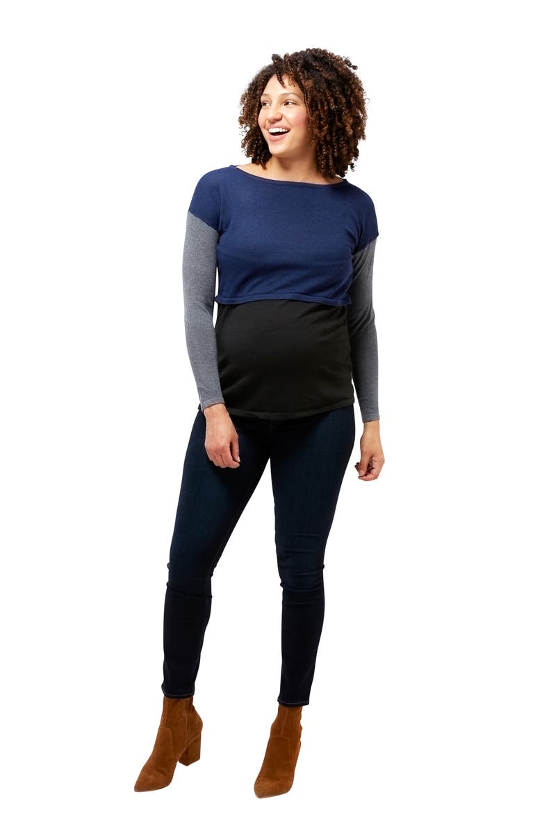 Nom Maternity Sia Maternity/Nursing Tunic, Alternate, color,