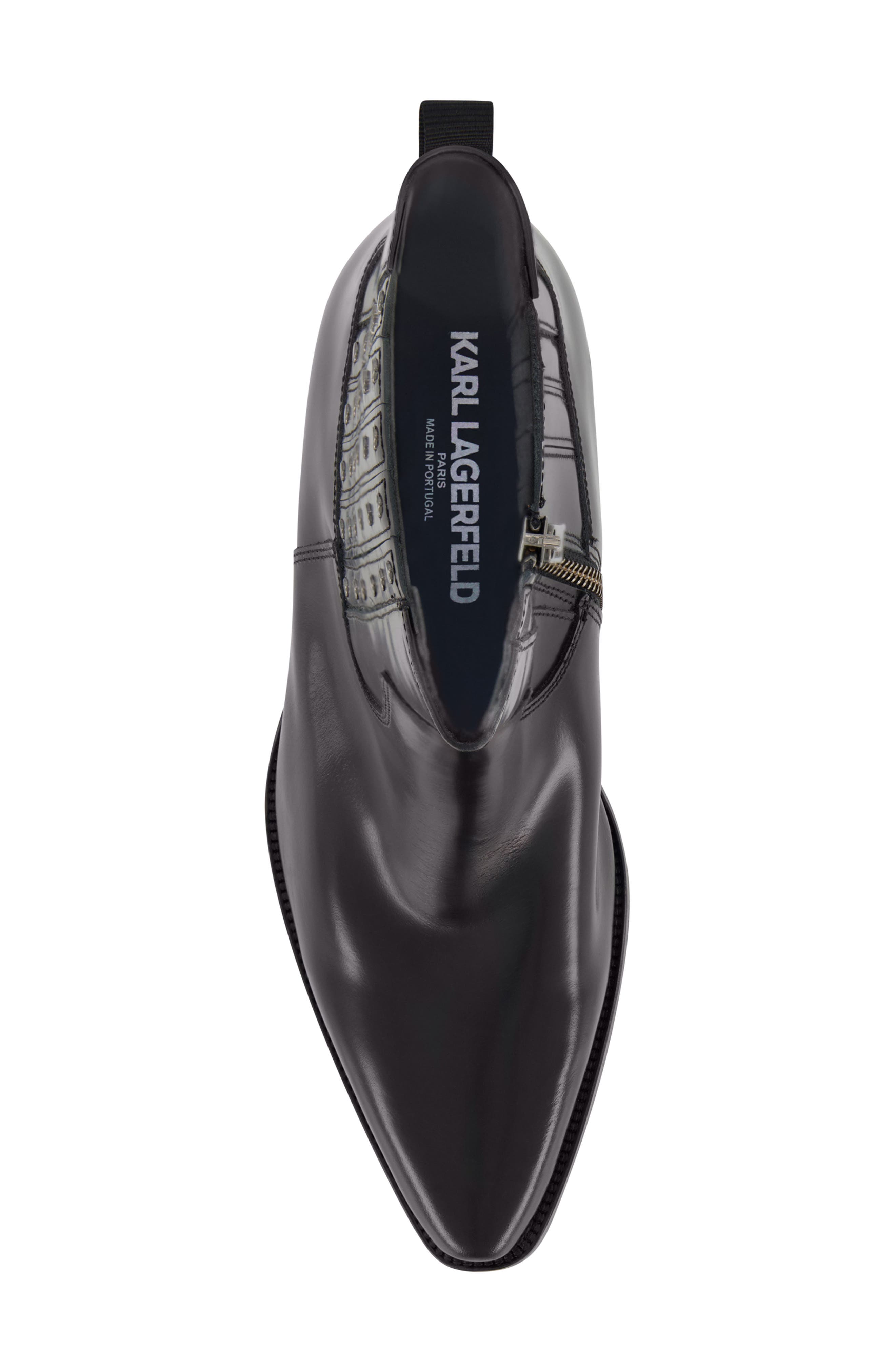 KARL LAGERFELD PARIS Studded Chelsea Boot, Alternate, color, 