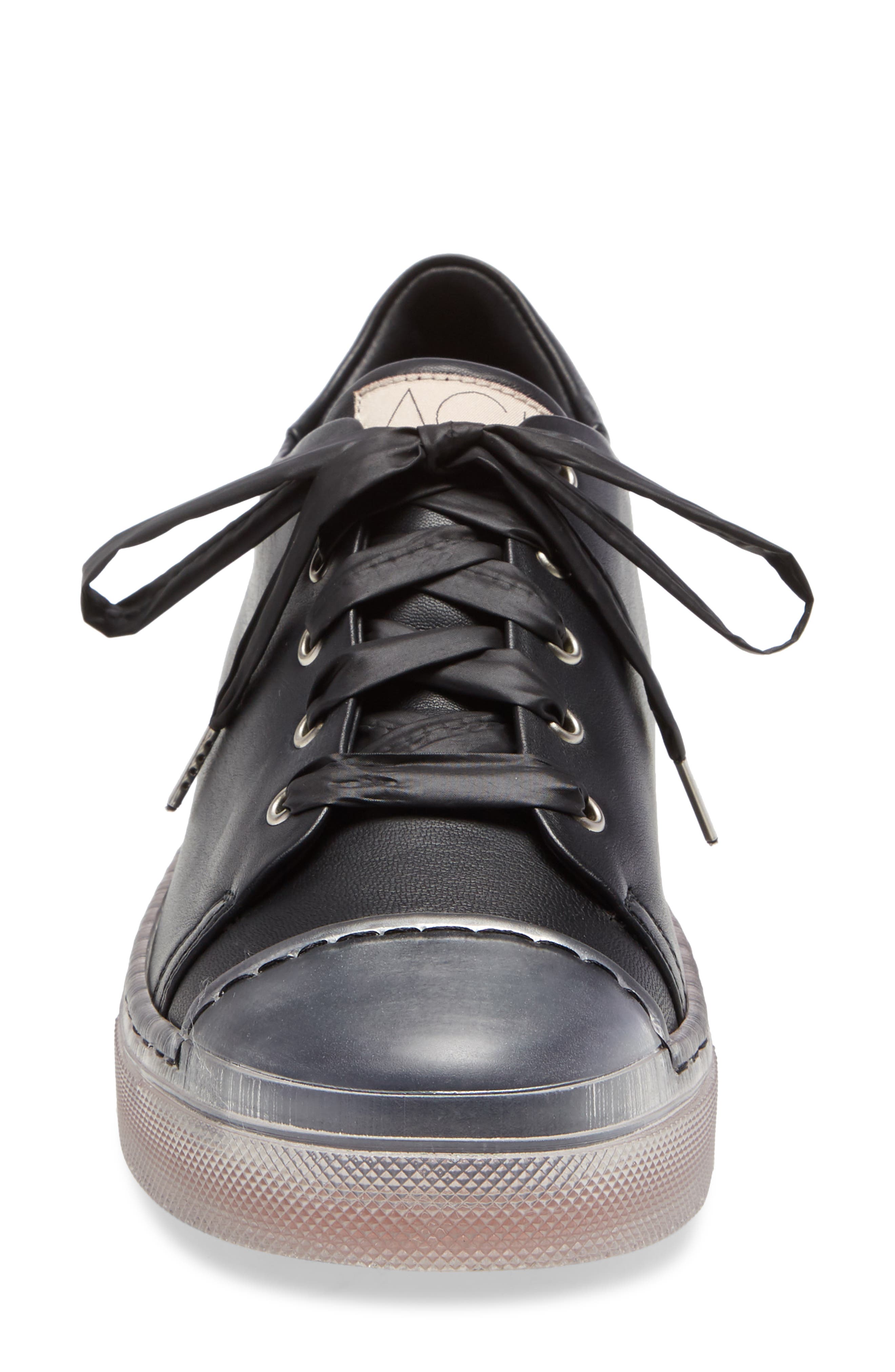 AGL Clear Sole Leather Sneaker, Alternate, color, 
