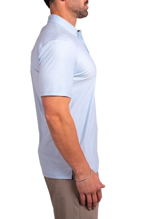 Maceoo Golfascension Stretch Nylon Polo In Blue