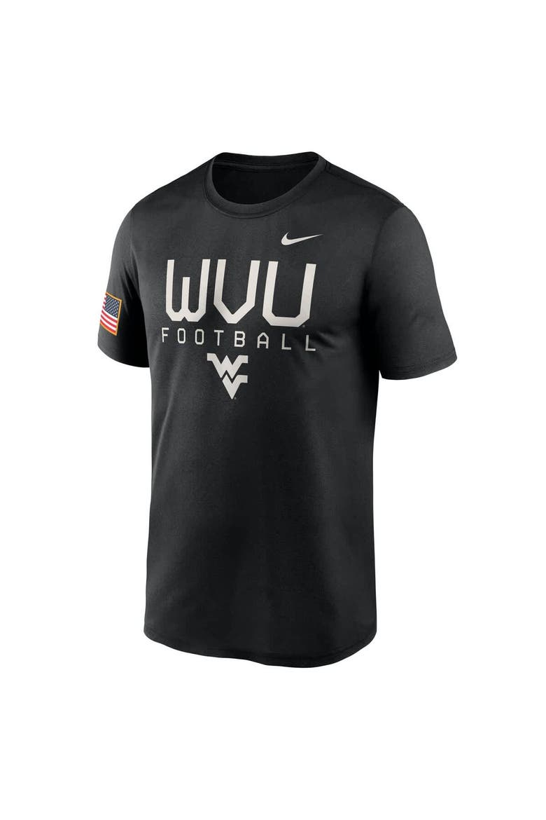 Men's Nike  Black West Virginia Mountaineers 2024 Military Appreciation Legend Performance T-Shirt, Alternate, color, Black