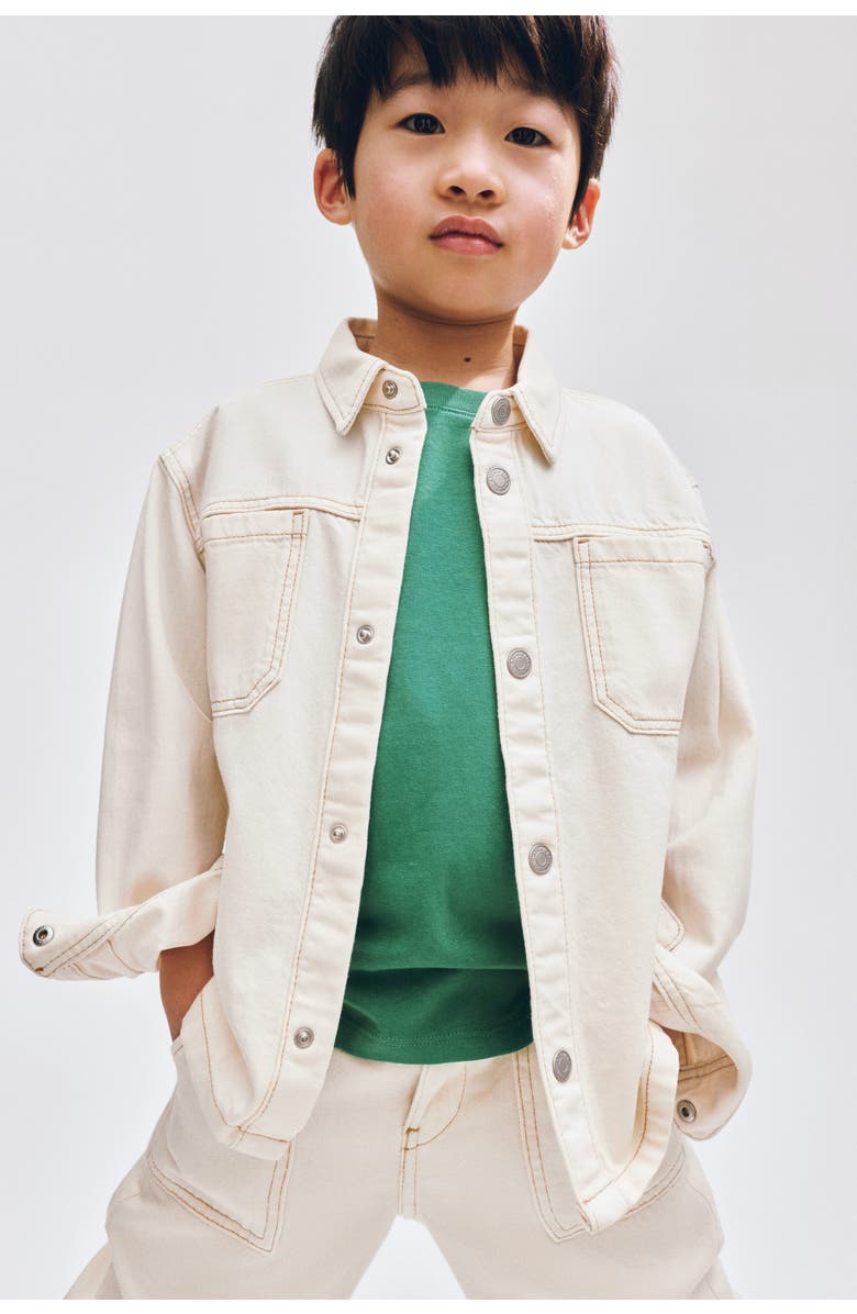 H&M Denim Overshirt, Alternate, color, 