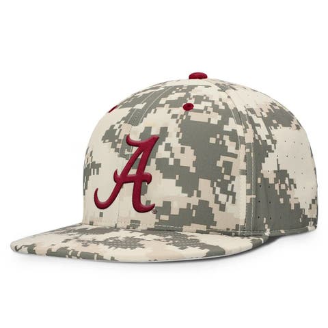 Men's Nike Digital Camo Alabama Crimson Tide 2025 Dugout True Performance Fitted Hat