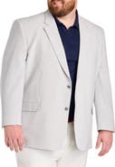 Oak Hill by DXL Big & Tall Striped Seersucker Sport Coat