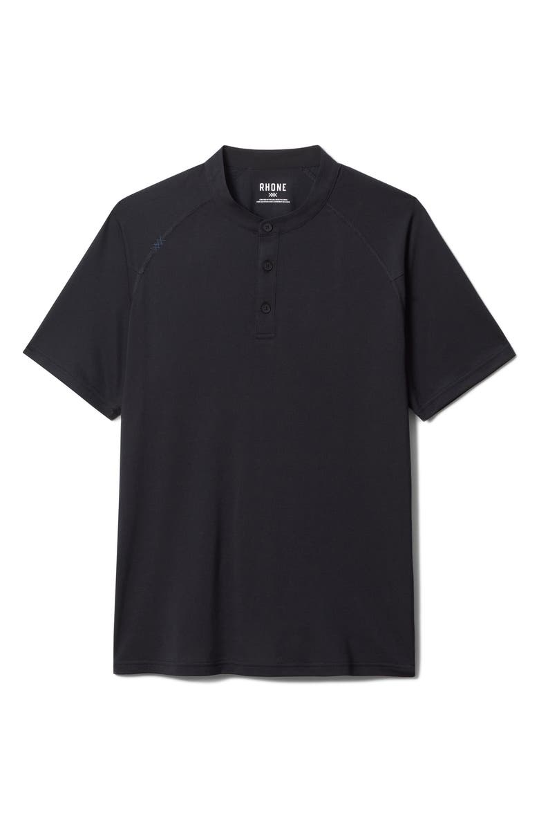 Rhone Delta Piqué Performance Henley, Alternate, color, 