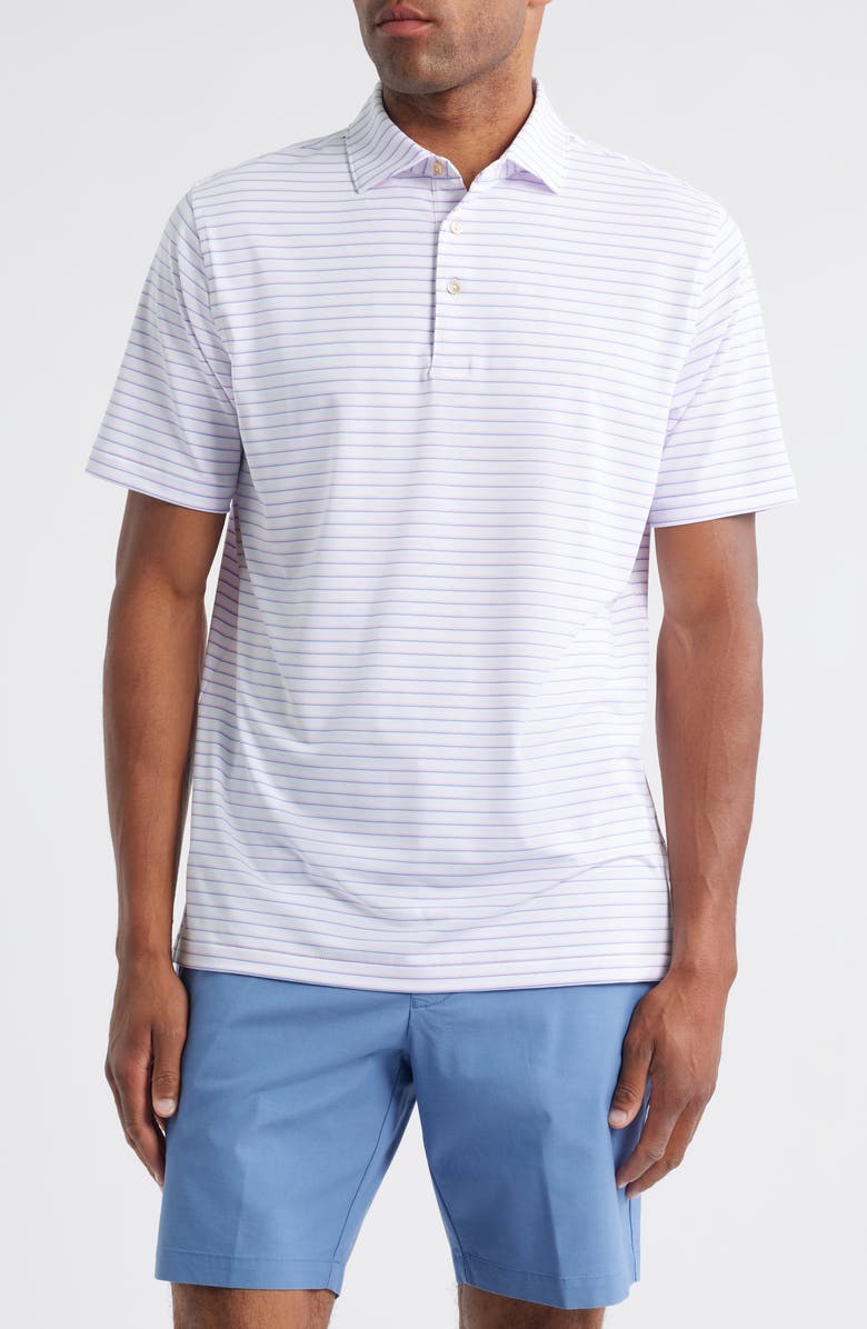 Peter Millar Dunnes Stripe Performance Jersey Polo, Main, color,