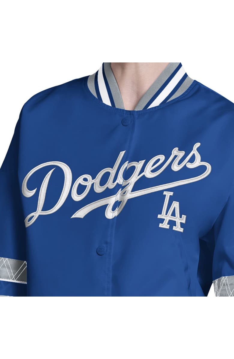 STARTER Women's Starter  Royal Los Angeles Dodgers Interception Full-Snap Varsity Jacket, Alternate, color, Royal