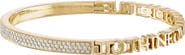 EDEN PRESLEY Half Text & Diamond Bangle