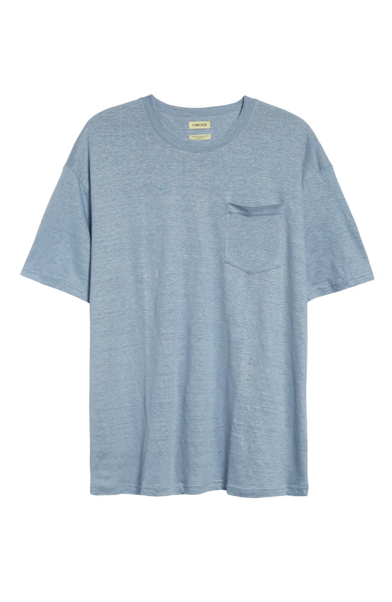De Bonne Facture Oversize Cotton T-Shirt, Alternate, color, Smoke Blue