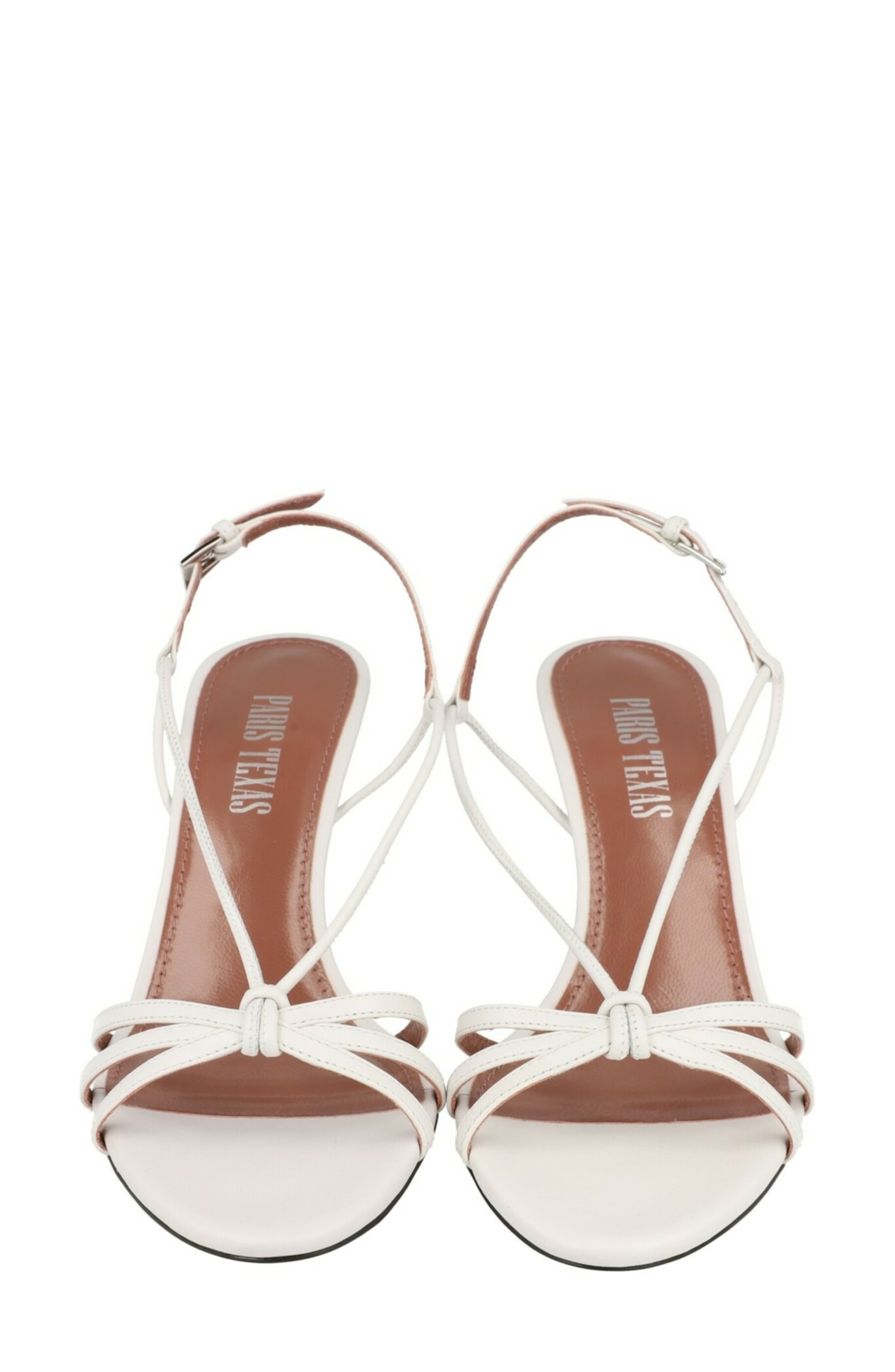 Paris Texas Bianca Strappy Sandal, Alternate, color, White
